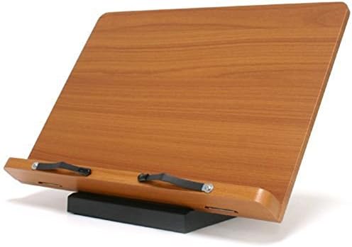 Wooden Book Stand Reading Rest Bookrest Cookbook Holder for Textbook Music Score Desk Laptop
