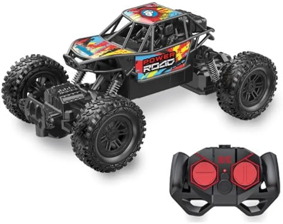 Polibrinq Carrinho de Controle Remoto Power Road Recarregavel