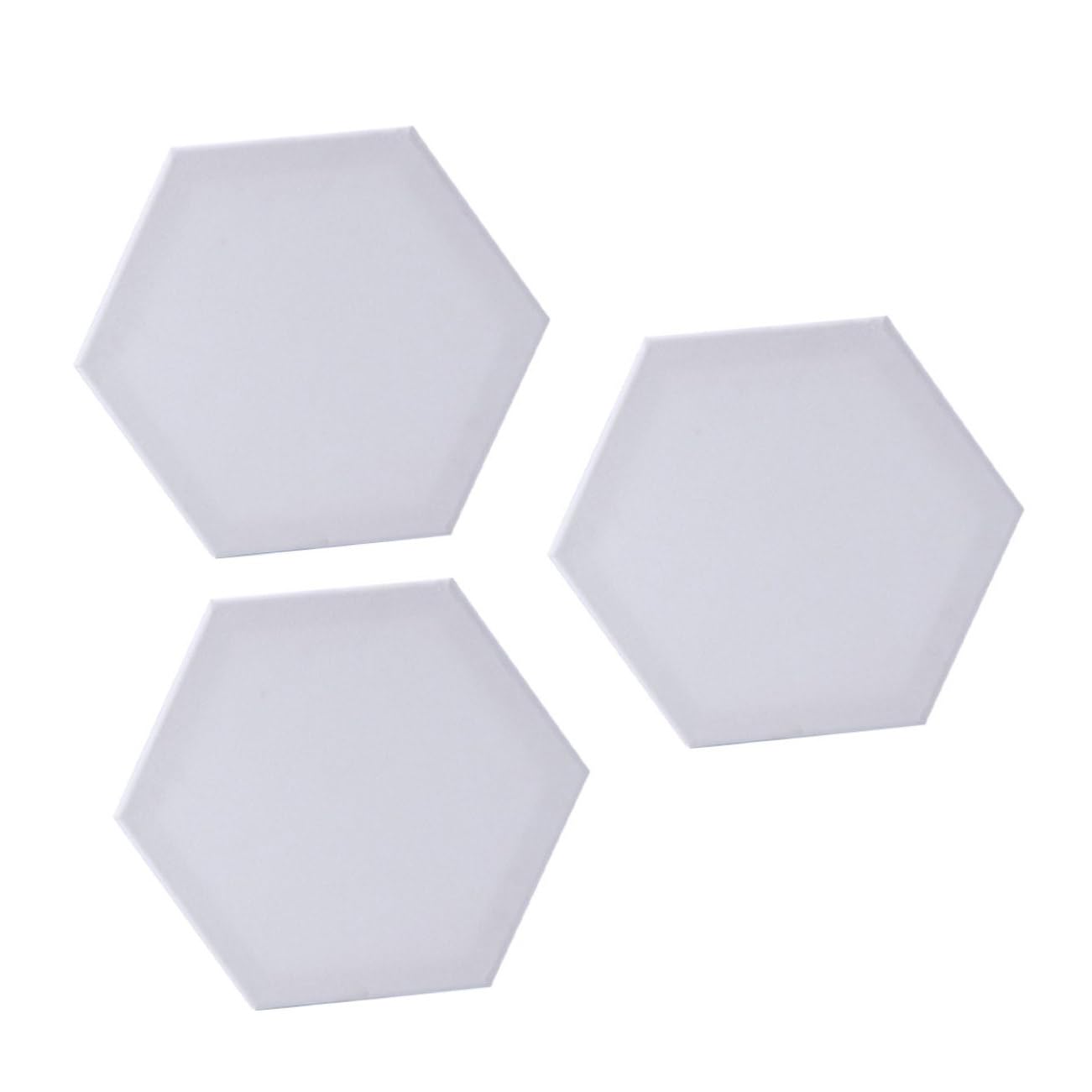 Panneaux de Peinture Hexagonaux Planches à Dessin Stables et Faciles à Ranger Lot de 3 en Coton Blanc pour Artistes pour Peinture DIY en Intérieur
