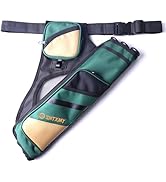 Archery Arrow Quiver Case – 3-in-1 Hip/Back Field Archery Quiver with Bow Bag, Arrow Tubes, and W...