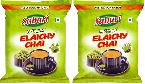 Image of Saburi Elaichi chai 500g Natural cardamom flavour (Pack of 2)