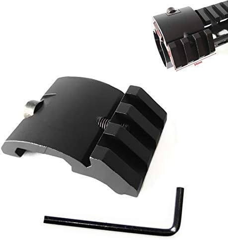 Miniatura 2 de HWZ Perfil ultra bajo compensado Picatinny Mount 45 grados 0.787 in lado FDE DE tierra oscura para linternas de punto rojo