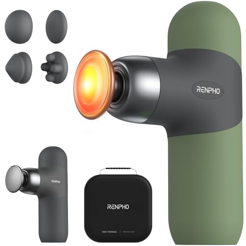 RENPHO Mini Thermal Massage Gun with Heat
