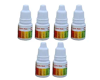 AQUALIQUID RO pH Drop for pH Testing and Alkaline level, with orp Anti-oxidant Drop test for Alkaline for pH Water Testing with pH Color Chart, pH Test Kit, Litmus liquid (PH Testing-6Pcs)