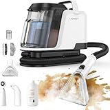 Uwant Y100 Steam 3-in-1 Carpet Spot Cleaner, 18Kpa 1750W 100℃ Steam/65℃ Hot/Cold Modes, Handheld Upholstery Cleaner Machine for Spills/Pet Messes/Sofa/Car/Stairs, Self-Cleaning Function Dual 1.2L Tank