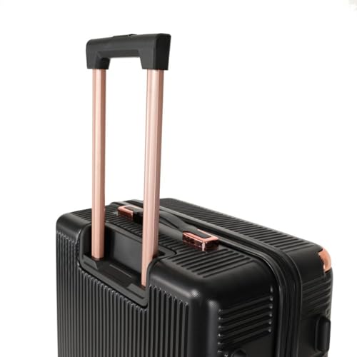 4-piece Luggage Sets, 360 ° Dual Rotating Four-wheel, Password Lock, Lightweight Universal Wheel Portable Luggage (Black)4