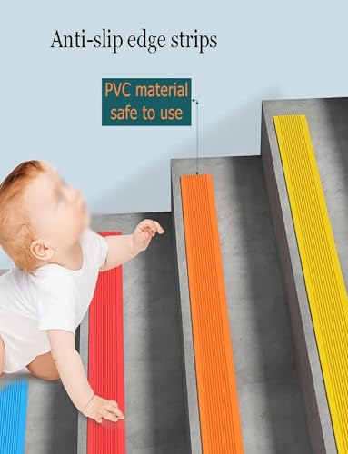 Protector de borde de escalera autoadhesivo de 2000 cm resistente con textura rayada impermeable 6