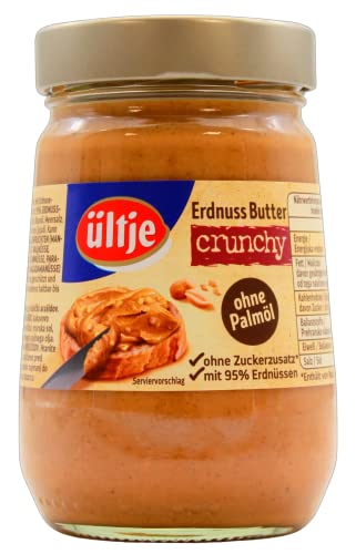 ültje pindaboter crunchy, verpakking van 6 (6 x 340 g)