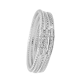 Hilufiet 3pcs Crystal Jelly Silicone Bracelets Set Shine Jelly Rhinestone Silicone Filled Bangles Bracelet for Women Men-Silver