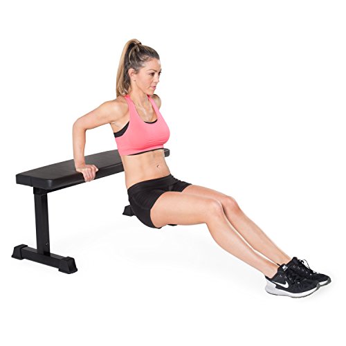 CAP Barbell Flat Weight Bench, Black