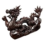 Ornements de dragons – cette figurine de dragon délicate et unique est parfaite pour la décoration de bureau intérieure, pleine de nouveauté, décoration en forme de dragon