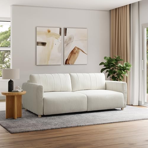 Serta Galway 91.7" Convertible Sleeper Sofa, Queen Size,...