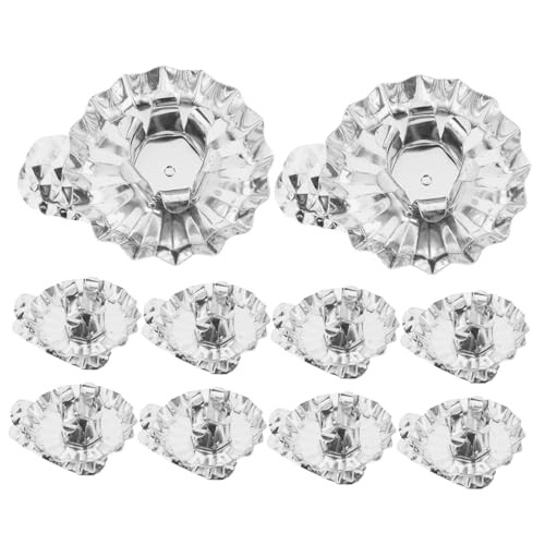 ZUNOXAZ 10 Pezzi Clip per Portacandele Natalizi in Metallo C per Albero Natale Portacandele per Feste e Decorazioni Festive