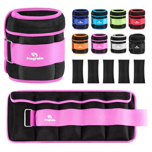 Image of Fragraim Adjustable Ankle Weights 1-3 /4 /5 /6 /8 /10 /12 /15 /20 LBS Pair with Removable Weight for Jogging, Gymnastics, Aerobics, Physical Therapy
