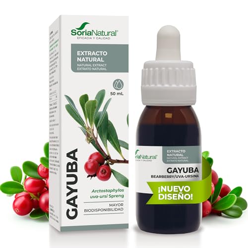 Soria Natural Gayuba Extracto - Antiséptico Natural Urinario, Favorece la Salud de las Vías Urinarias y el Efecto Diurético - 100% Puro - Salud de la Vejiga - Botella de 50 ml