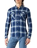 Garcia Herren L11291 Hemd, Indigo, S