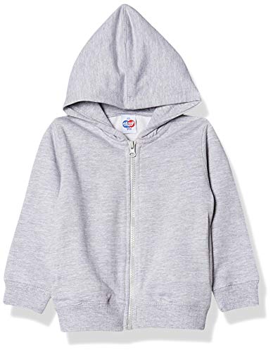 Blusão de moletom com capuz, TipTop, Criança Unissex, Cinza Mescla, 2T