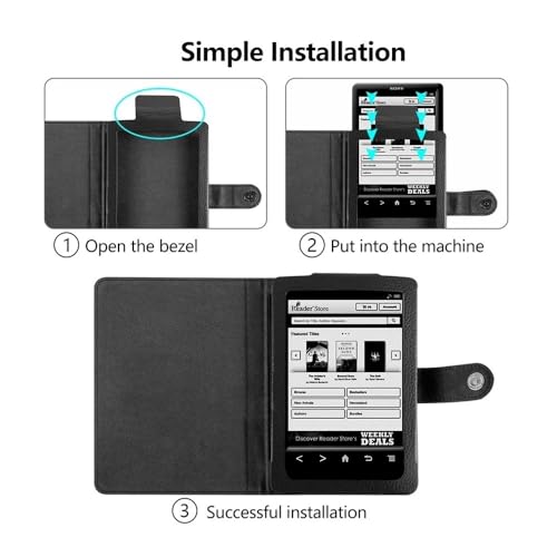 Funda para Sony PRS-T2 carcasa protectora libro electrónico 6 pulgadas 7