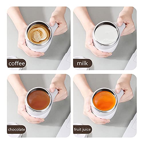Caneca de café com agitação magnética automática, copo giratório de mistura de viagem para escritóri