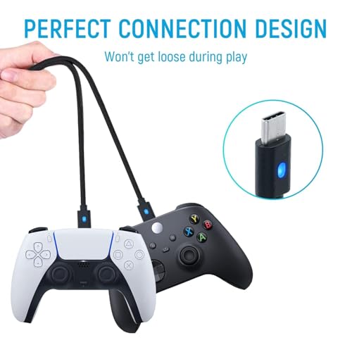 Image of GAMENOPHOBIA 1.5m USB Type-C Charging Cable for PS5 DualSense, Xbox Series X /S & Nintendo Switch Controllers | Fast Charging, Long Cable for Gaming While Charging