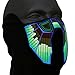 Produktbild Ucult Soundaktivierte LED Equalizer Maske LED-Maske Festival Rave Maske