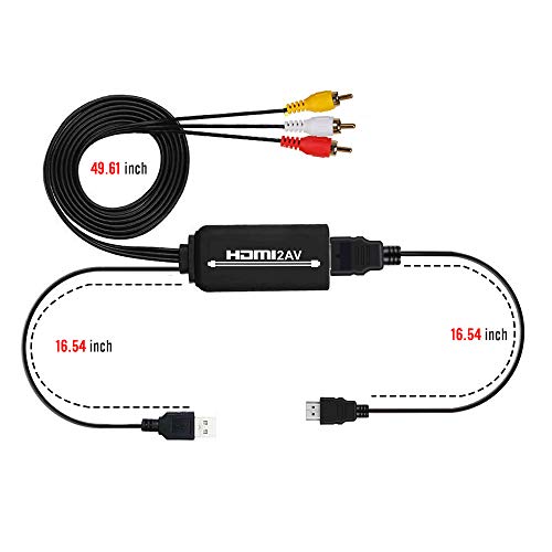 image for Innoo Tech HDMI to AV HD Converter, HDMI to Audio Video RCA Adapter Ca