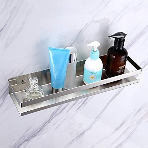 SUMNACON Bathroom Corner Storage Shelf Stainless Steel Bathroom Accessory Caddy Shelves Wall Mounted Bathroom Shower Organiser Storage Rack for Kitchen, Bathroom, Living Room, hotel (40cm,Silver)