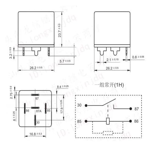 Relé de 4 pines HFV4-G 50A para solucionar fallos en luces y ventiladores 2