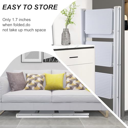 Image of DELAVALA 3 Step Ladder,Folding Step Stool with Wide Anti-Slip Pedal,330 lbs Portable Sturdy Steel Ladder for Your Kitchen, Pantry, Closets, Office, Space Saving