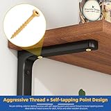 Glarks 51pcs 10x3’’ Deck Screws Kit, Includes 50pcs Star Torx Drive Flat Head Deck Screws and 1pcs T25 Torx Drill Bit, Exterior Decking Wood Screws for Timber/Landscaping - Image 5