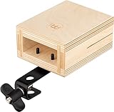Meinl Percussion Wood Temple Block - Kleines Schlagzeugzubehör - Mit Halterung - Stimmung C6 - Baltische Birke, Natur (TMWB-S)