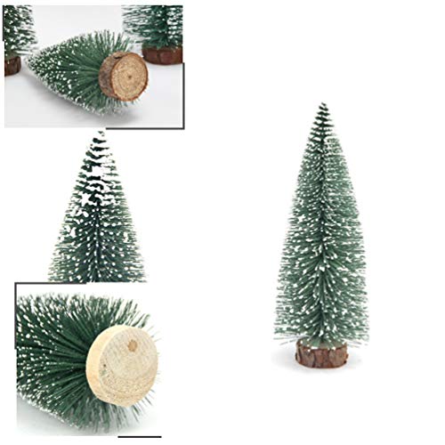 ULTNICE 10 peças, 20 cm, mini árvore de Natal fosca, mini pinheiros, árvores de sisal, árvore de nev