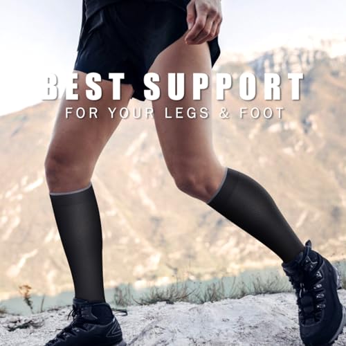 BLUEENJOY Copper Compression Socks for Women & Men (6 pairs) - Best Support for Nurses, Running, Hiking, Recovery4