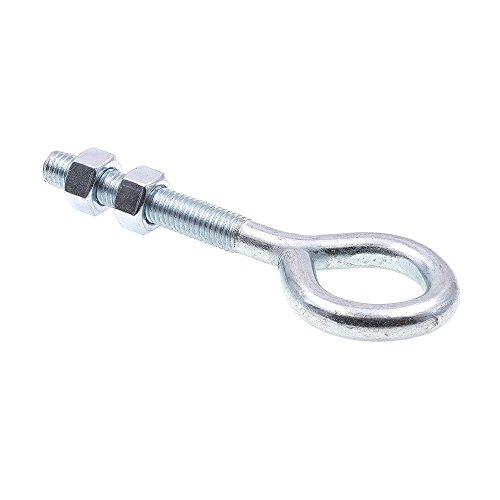 Image of Prime-Line 9066972 Eye Bolts with Nuts, 1 /2 in.-13 x 6 in., Zinc Plated Steel, (60 Pack)