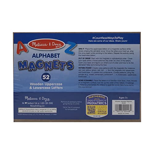 Magnet alphabet bois 52 pcs pour tableau enfant - 5