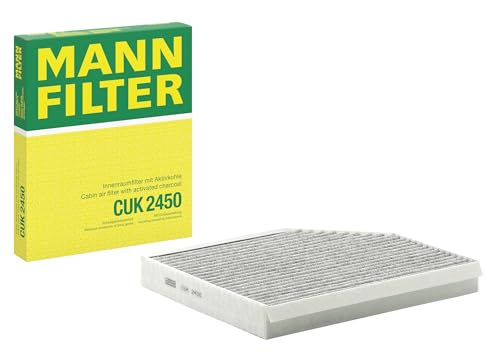 MANN-FILTER CUK 2450 Innenraumfilter/Kabinenluftfilter - Pollenfilter mit Aktivkohle - für Pkw + Transporter