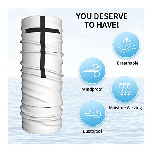 Religious Christian Faith Jesus Black The Cross Seamless Neck Gaiter Face Mask Seamless UV Protection Shield Scarf Bandana for Motorcycle Cycling Riding Running Headbands3