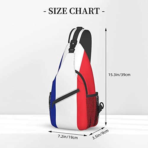 Mochila bandolera Francia para pecho unisex miniatura 4