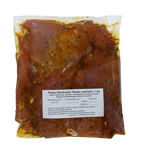 Saftige Puten-Oberkeulen-Steaks mariniert, 1 kg