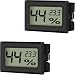 EEEKit 2-Pack Mini LCD Digital Electronic Temperature Humidity Meter Indoor Thermometer Hygrometer (Black)