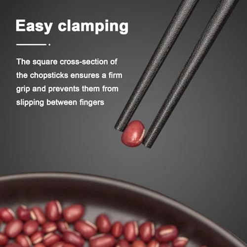 Miniatura 3 de 10 Pares Palillos Chinos De Fibra De Vidrio, 24,5 Cm Palillos Japoneses Reutilizables, Chopsticks Palillos Sushi Lavables Au Lave-Vaisselle, Regalo Para Cocina Restaurant, Patrón De Flor De Cerezo