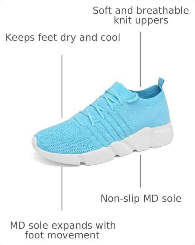 Image of GSLMOLN Mens Womens Fashion Sneakers Unisex Slip on Ultra-Sock Knit Soft Sole Breathable Lightweight Casual Walking Shoes