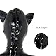 GREEFEI Latex Haubenmaske mit Katzenohren,Naturkautschuk Maske mit Nasenlochöffnung zum Atmen,Handgefertigtes Zubehör Unisex L