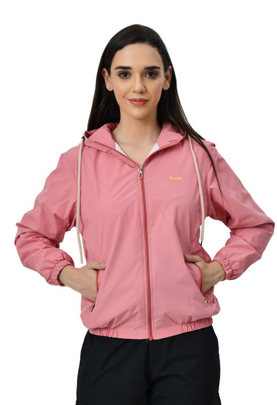 shopmore Women’s Lightweight Windcheater Jacket with Hoodie | Full Sleeve Zip-Up Windbreaker | Stylish Outdoor Activewear for Travel, Running & Daily Use-picture-23