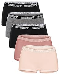 5 Pack Cheeky Boyshorts (Pastel)