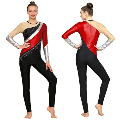 Tenue compétition gymnastique strassée pour gala et patinage