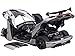 Auto Art Models Koenigsegg Agera RS Moon Silver with Carbon and Orange Accents 1/18 Model Car by Autoart 79024