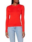 Modelo casual Levi\'s LS Baby tee Flame Scarlet Camisa Manga Larga, Rojo Escarlata, S para Mujer