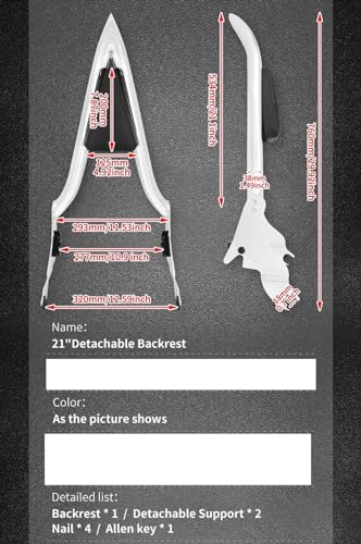 Appui-dos passager Harley Touring sissy bar chrome Electra Glide - 3