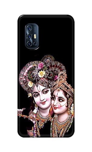 Image of PRINTFIDAA� Printed Hard Back Cover Case for Vivo V17 Back Cover (Radha Krishna) -2808